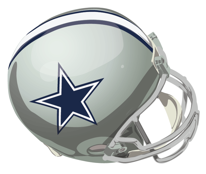 Dallas Cowboys 1967-1975 Helmet iron on transfers for fabric